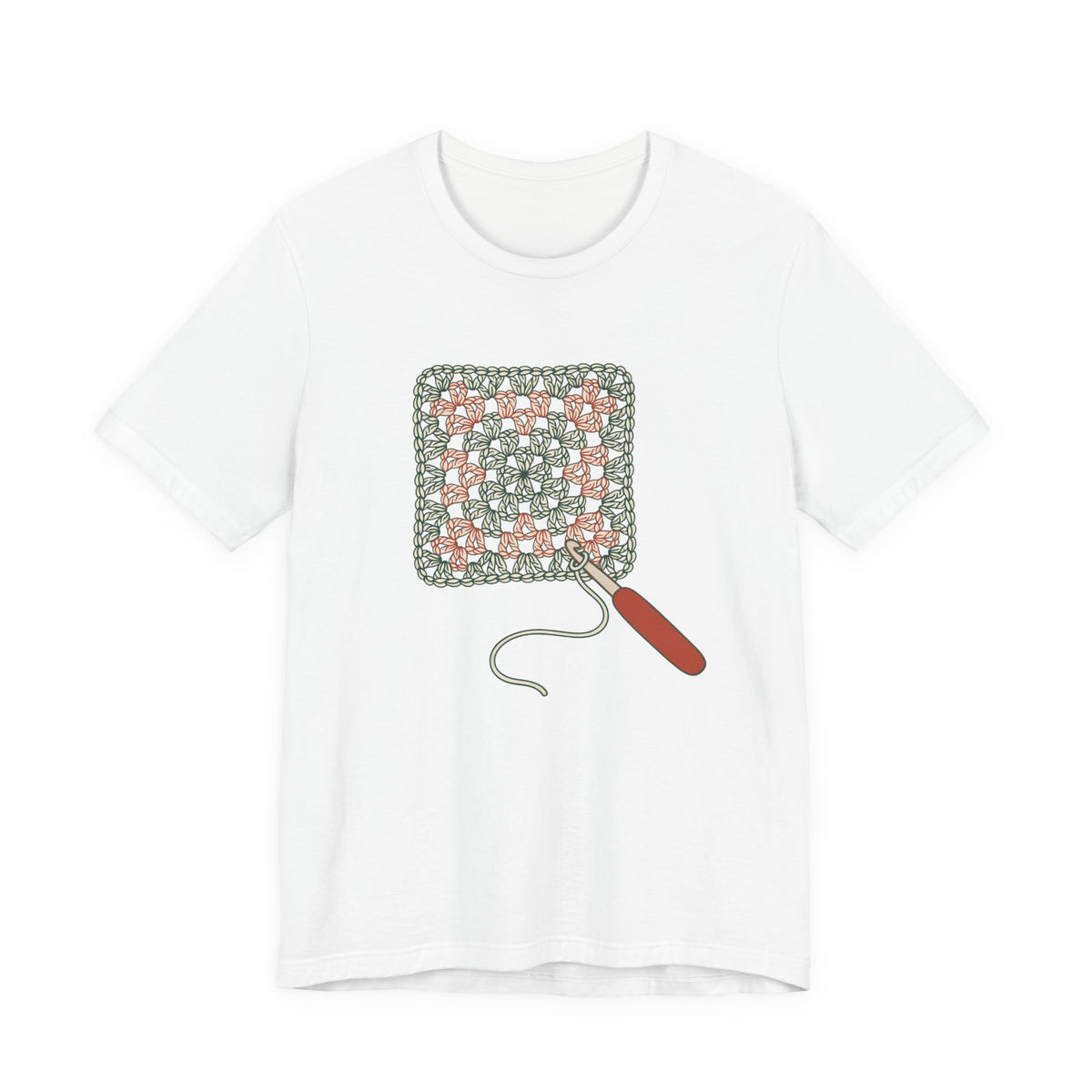 Granny Square Crochet Hook Graphic Tee