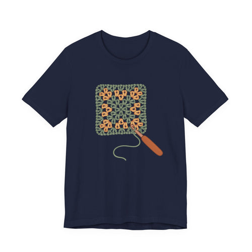 Granny Square Crochet Hook Graphic Tee