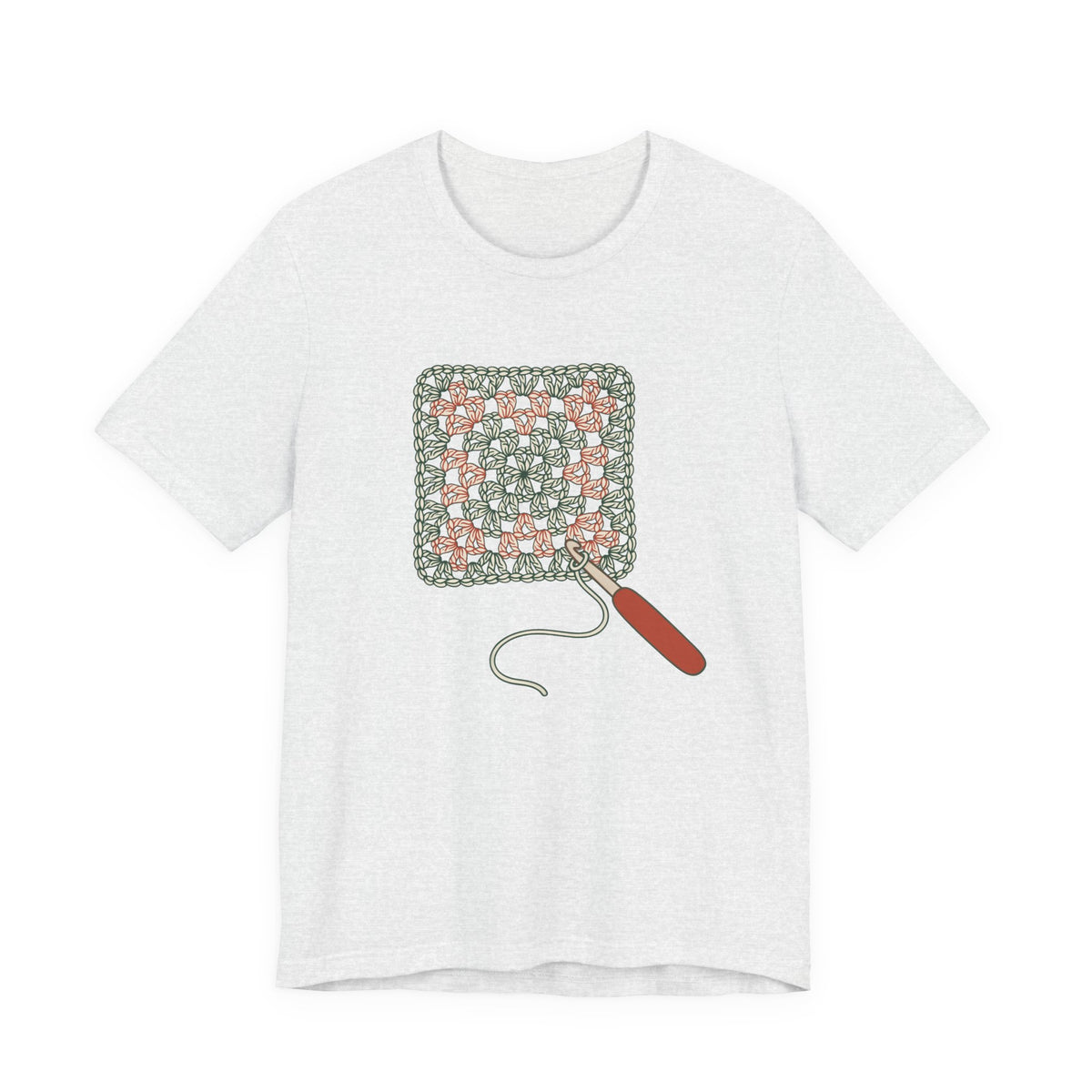 Granny Square Crochet Hook Graphic Tee