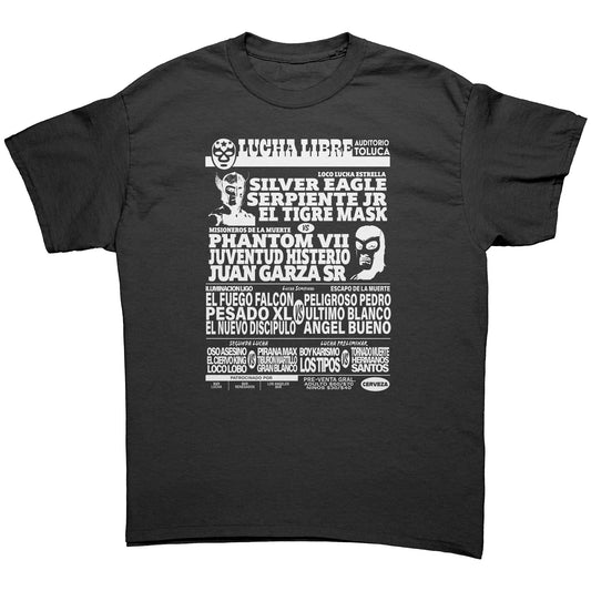 Vintage Lucha Libre Poster - Men's T-Shirt (Dark)