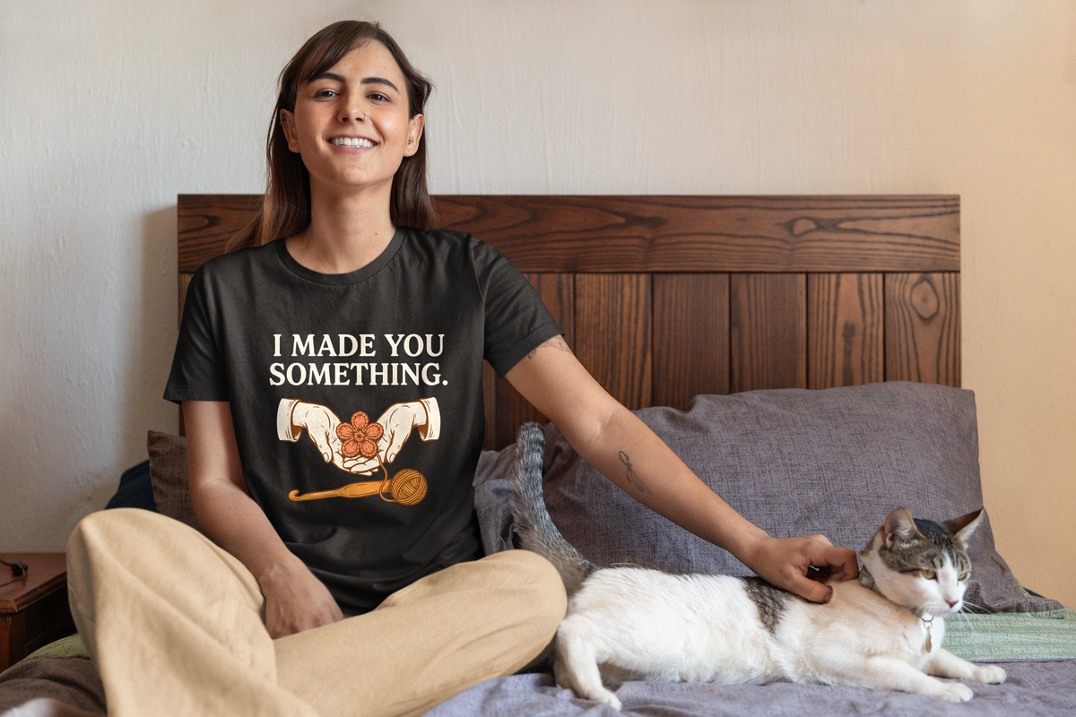 I Made You Something Crochet Graphic Tee