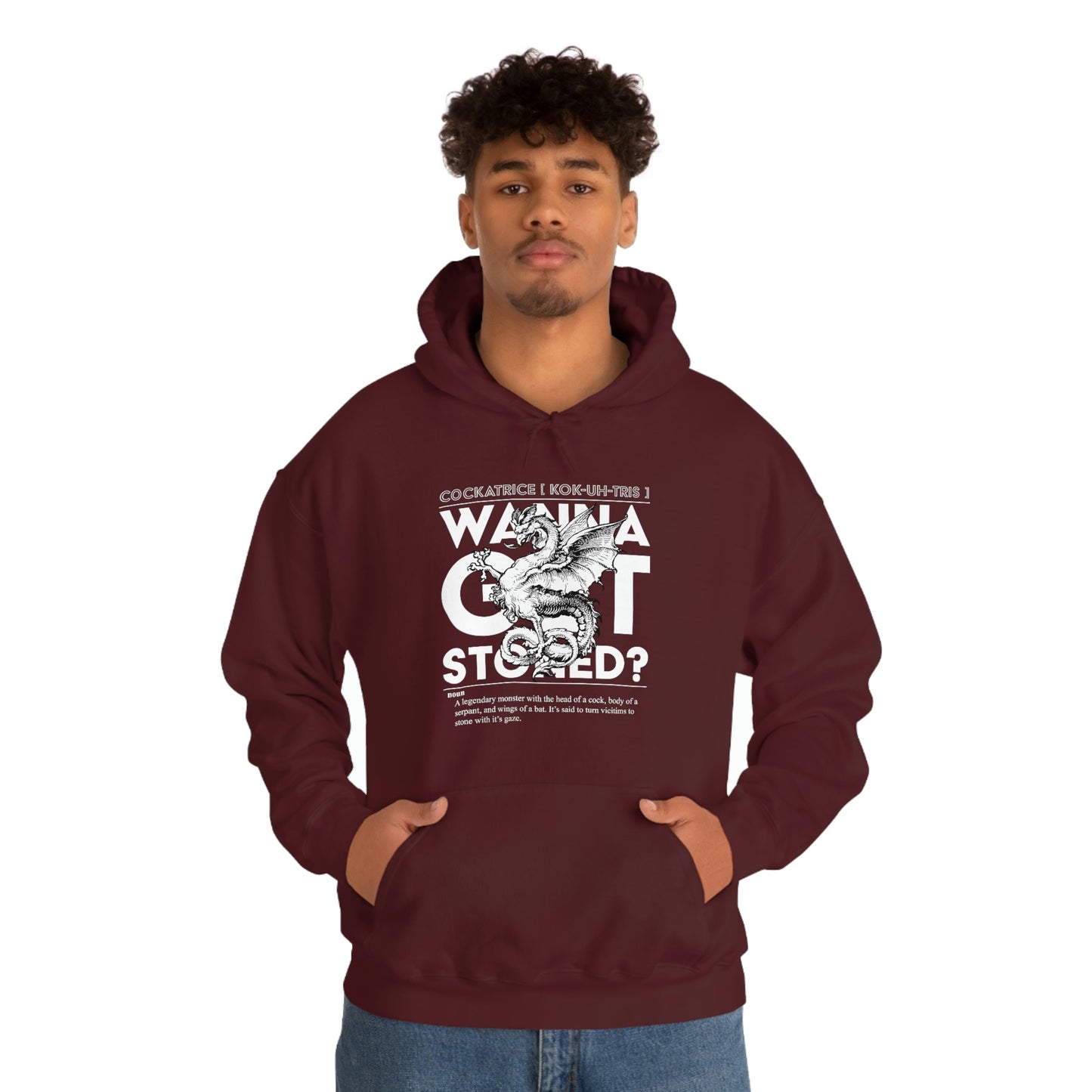 Wanna Get Stoned? (Original) - Men's Hooded Sweatshirt
