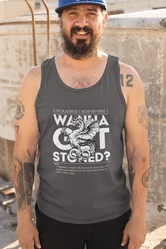 Wanna Get Stoned? (Original) - Men's Tank Top